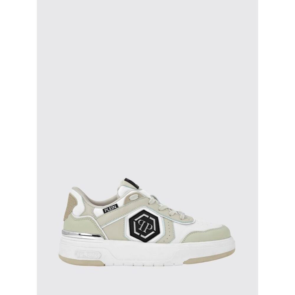 Philipp Plein Men Leather And Mesh Sneakers Philipp Plein